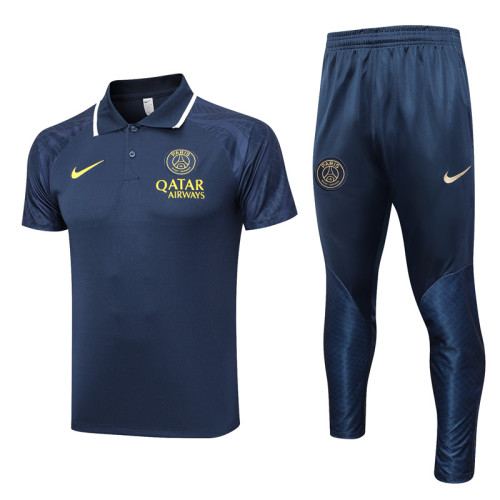 23-24 PSG Royal Blue Polo Tracksuit #C1012