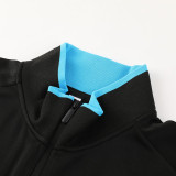23-24 Napoli Black Jacket Tracksuit #01
