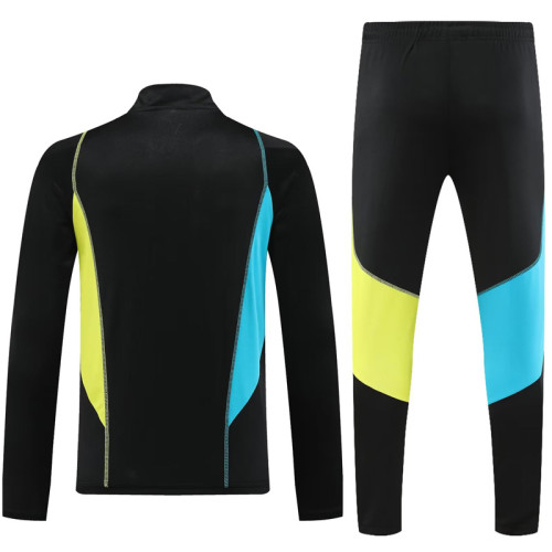 23-24 ARS Black Yellow Half Pull Tracksuit (半拉链)黄蓝边
