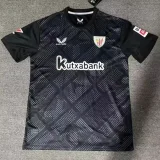 24-25 Bilbao Black Goalkeeper Fans Soccer Jersey