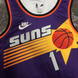 22-23 SUNS BOOKER #1 Purple Top Quality Hot Pressing NBA Jersey (Retro Logo)