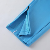 23-24 NK Sky Blue Jacket Tracksuit #NJ09