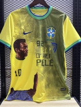 2022 Pele Commemorative Edition Yellow Soccer Jersey
