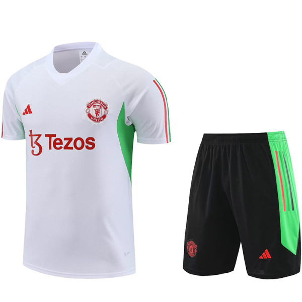 23-24 Man Utd White Training Short Suit