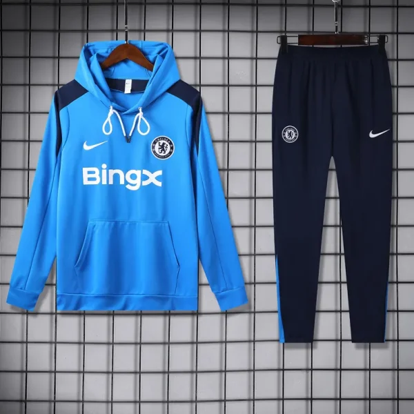 24-25 CHE Blue Hoodie Tracksuit (卫衣套装)