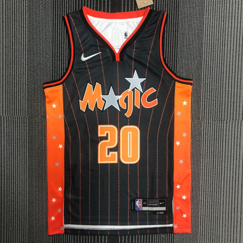 21-22 Magic FULTZ #20 Black City Edition Top Quality Hot Pressing NBA Jersey