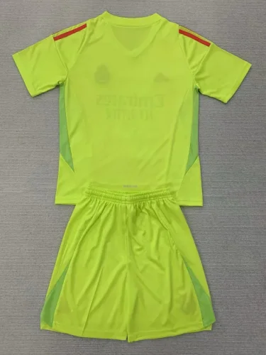 24-25 RMA Yellow GoalKeeper Kids Soccer Jersey