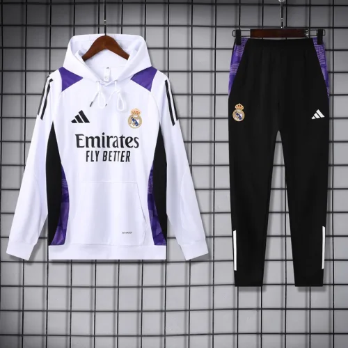 24-25 RMA White Hoodie Tracksuit (卫衣套装)