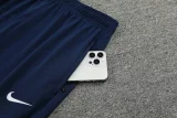 24-25 PSG Royal blue Half Pull Tracksuit (半拉链)