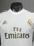 2019-2020 RMA Home Player Version 长袖球员 Long Sleeve Retro Soccer Jersey
