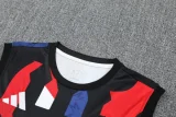 25-26 Man Utd Black Tank top and shorts suit