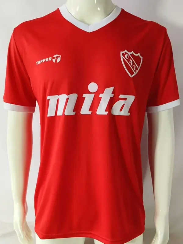 1985-1986 CA Independiente Red Retro Soccer jersey TOPPER