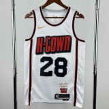 24-25 ROCKETS SENGUN #28 White City Edition Top Quality Hot Pressing NBA Jersey