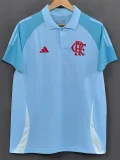 25-26 Flamengo sky Blue Polo short sleeve