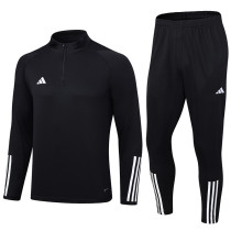 2023 AD Black Half Pull Tracksuit Lh #2329 (半拉链)