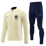 23-24 PSG Beige Jacket Tracksuit