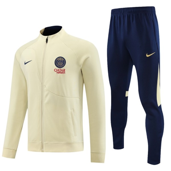 23-24 PSG Beige Jacket Tracksuit