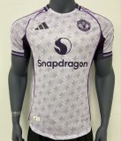 2024-25 Man Utd White Purple Special Edition Player Version Soccer Jersey