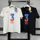 T189 OKC PAUL #3 White High Quality Casual T-Shirt
