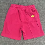 CN02玫粉 NK Pink Embroidered Multicolor Logo Casual Short Pants