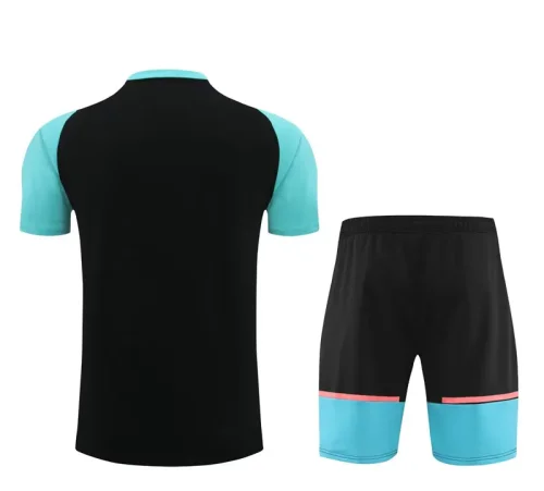 24-25 Man City Black Training Short Suit (100%Cotton)纯棉