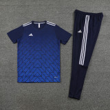2023 AD05 Royal Blue Short-sleeved Trouser Suit
