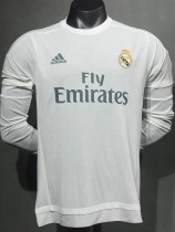 2015-2016 RMA Home Player Version 长袖球员 Long Sleeve Retro Soccer Jersey 2015-2016 RMA Home Player Version 长袖球员 Long Sleeve Retro Soccer Jersey