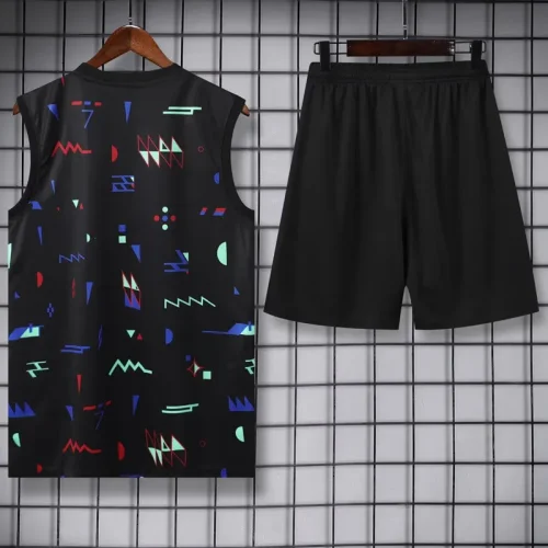 24-25 Portugal Black Tank top and shorts suit