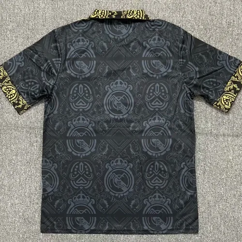 2023 RMA Special Edition Black Fans Training Shirts (翻领)