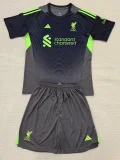25-26 LIV Black GoalKeeper Kids Soccer Jersey