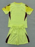 25-26 ARs Light Yellow GoalKeeper Kids Soccer Jersey