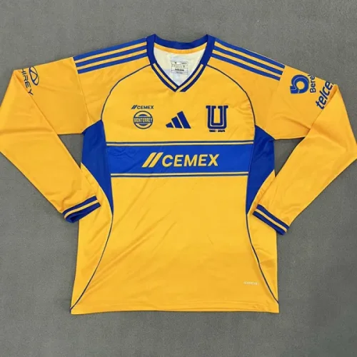 25-26 Tigres UANL Home Long sleeve Soccer Jersey (长袖)