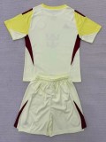 25-26 Inter Miami Light Yellow GoalKeeper Kids Soccer Jersey