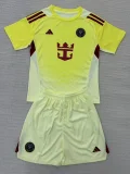 25-26 Inter Miami Light Yellow GoalKeeper Kids Soccer Jersey