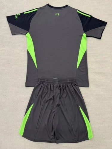25-26 LIV Black GoalKeeper Kids Soccer Jersey