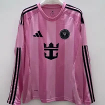 25-26 Inter Miami Home Long Sleeve Soccer Jersey (长袖)