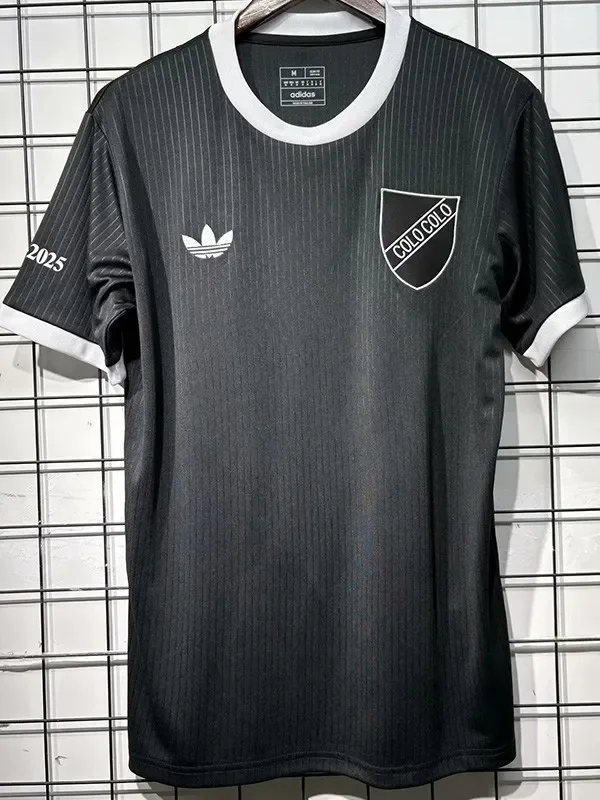 25-26 Colo-Colo 100th Anniversary Black Fans Soccer Jersey*黑队标