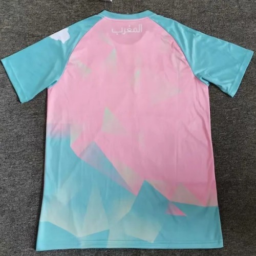 25-26 Morocco Special Edition Pink Blue Soccer Jersey