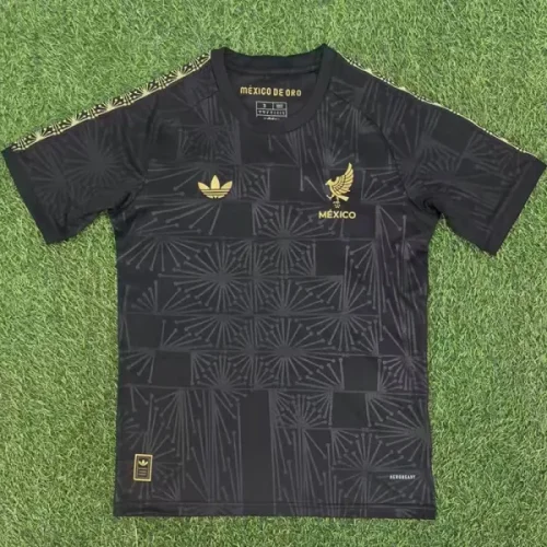25-26 Mexico Black Training Shirts