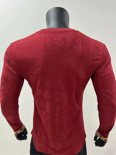 25-26 Mexico Gold Cup Red Long sleeve Player Version Soccer Jersey (长袖球员)