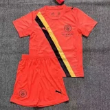 25-26 Man City Orange Kids Soccer Jersey