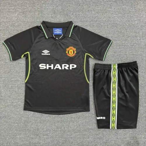 1998 Man Utd Third Kids Retro Soccer Jersey