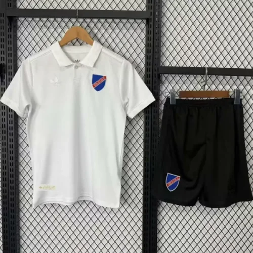 25-26 Colo-Colo 100th Anniversary White Kids Soccer Jersey*蓝队标