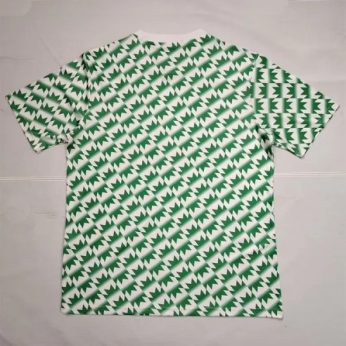 Palestina FC Green White Retro Soccer Jersey *花绿