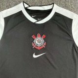 25-26 Corinthians Black Fans Soccer Jersey