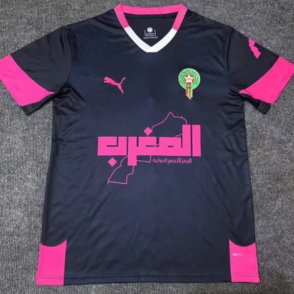 25-26 Morocco Special Edition Black Blue Soccer Jersey
