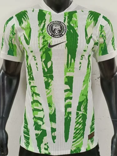 25-26 Nigeria Green White Player Version Soccer Jersey