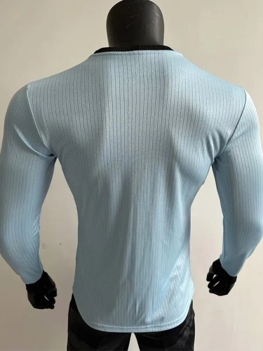 24-25 Germany Blue 125th Anniversary Long sleeve Player Version Soccer Jersey (长袖球员)