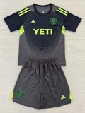 25-26 Austin FC Black GoalKeeper Kids Soccer Jersey