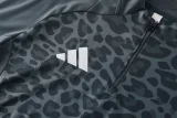 2025 AD Dark gray Half Pull Tracksuit #AB08 (半拉链)